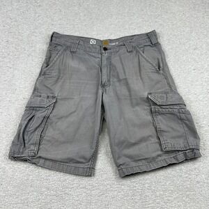 Carhartt Force Mens 34 Grey Ripstop Relaxed Fit Cargo Shorts 101168-066 Workwear